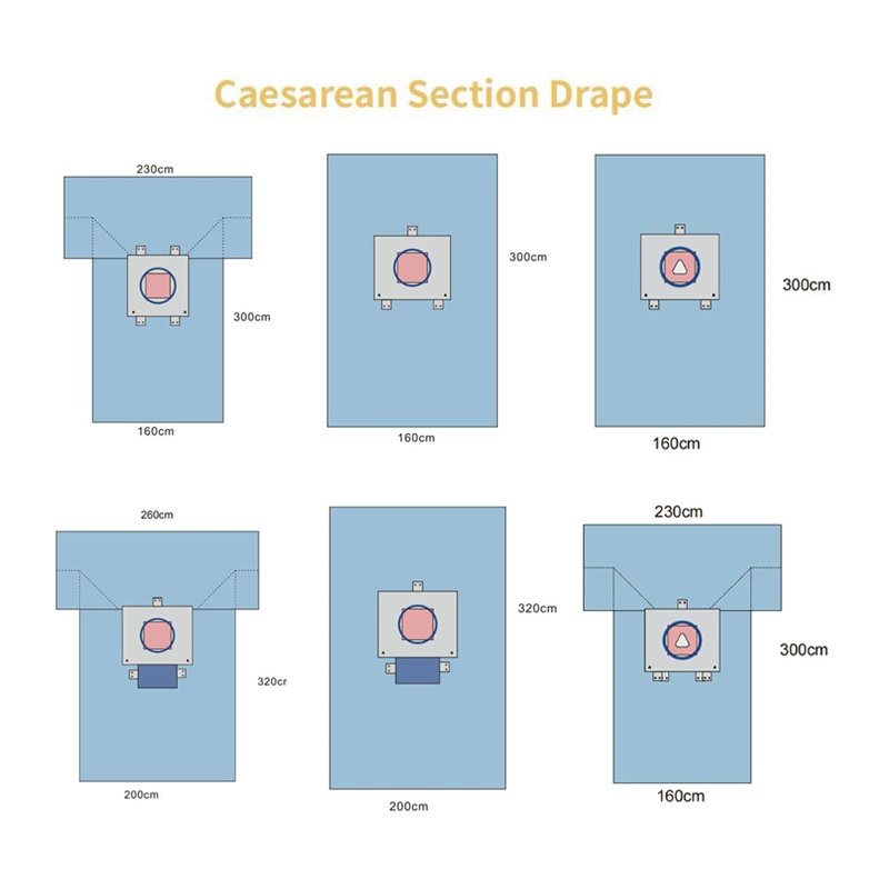 Hospital Use Sterile Universal Pack Surgical Drape