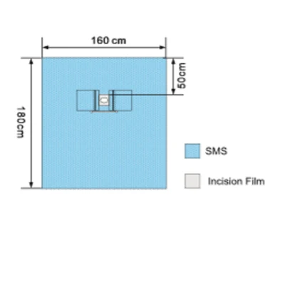 멸균 수술용 드레이프 안과용 일회용 수술용 드레이프